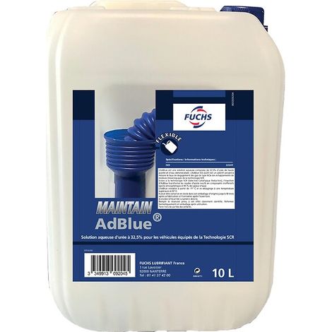 Liquide de dépollution Maintain AdBlue® pour moteur diesel à technologie SCR - bidon de 10 litres