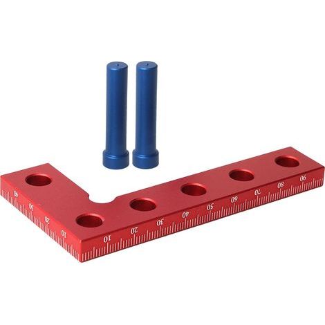 Kleiner Winkelmesser aus Aluminiumlegierung, 90-Grad-Schnellmesswinkel für metrische Holzbearbeitung (1/5)