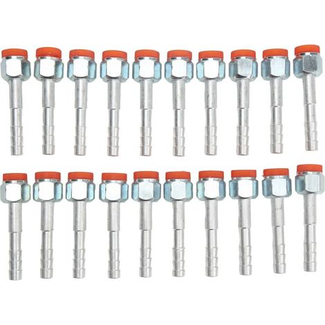 20 pièces de tuyau de climatisation raccord droit en aluminium haute résistance universel pour voitures camions 3/8in (1/5)