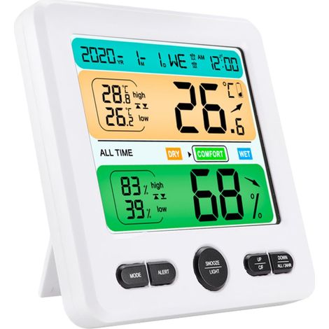 Thermometer Hygrometer Innenraumsensor mit Temperaturanzeige