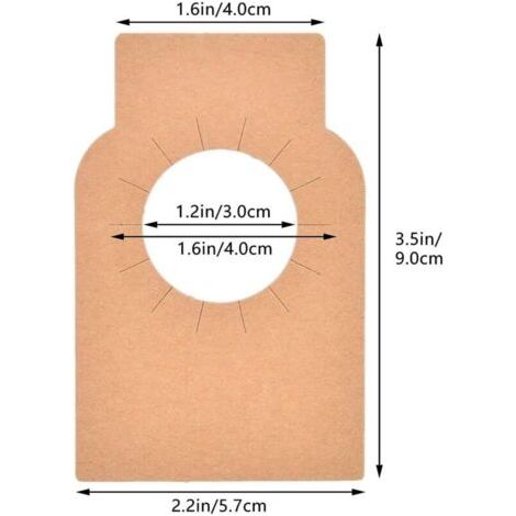 Pair Lot de 200 étiquettes en papier kraft pour bouteille de vin, porte-bouteille, porte-bouteille, champagne, boisson, marron