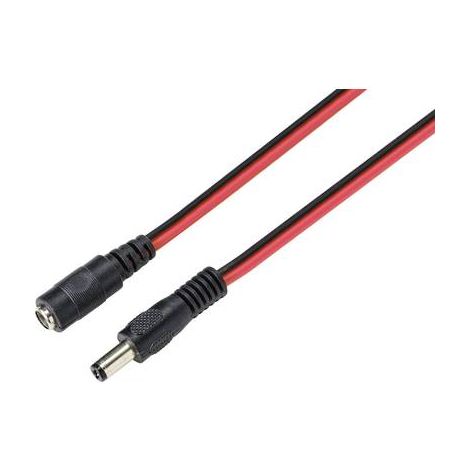 TRU COMPONENTS TC-9556668 Câble de raccordement basse tension DC mâle - DC femelle 5.5 mm 2.1 mm 3.0 (1/3)