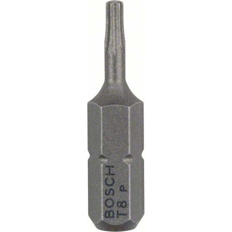 Bosch Accessories 2607001601 Sechsrund-Bit T 8 extra hart C 6.3 3 St.
