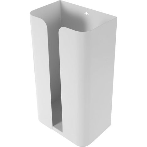Distributeur Mural De Mouchoirs sans Perforation Blanc, en Plastique Solide, Installation Adhésive Facile, pour Salle De Bain Cuisine, (1/5)