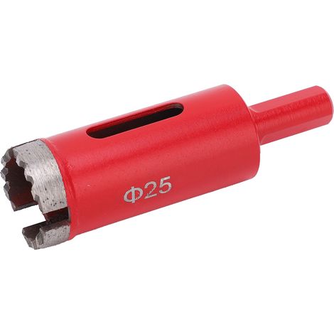 Foret diamanté à dents ondulées pour carrelage, marbre et granit - Scie cloche - Diamètre : 25 mm (1/5)