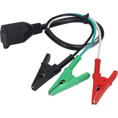 PVC-HVAC-Adapterkabel mit Krokodilklemmen, stabil und sicher, kompatibel mit Yellow Jacket 69522 69411, 120 V, zuverlässiges Ersatzkabel. (1/5)