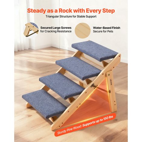 Escalier pour Chien Pliable 4 Marches pour Chien Convertible en (1/5)