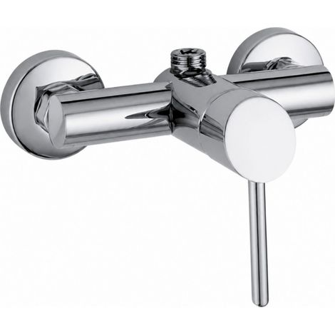 Mitigeur douche chromé pour colonne sortie haute (1/2)
