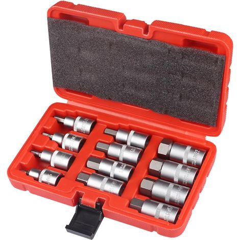 Lot de 12 embouts hexagonaux professionnels de 1,27 cm (1/5)