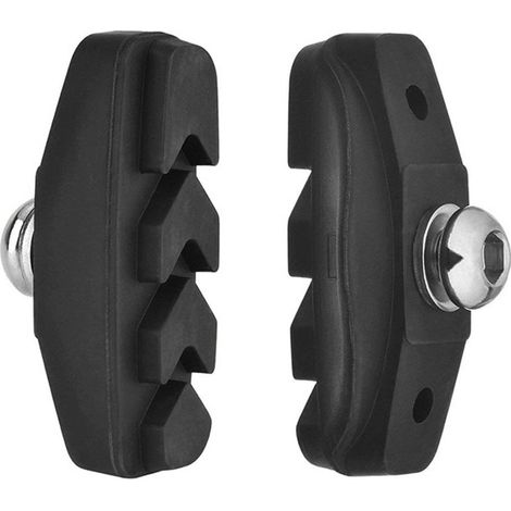 1 set. Color: Black. Material: Plastic. Bicycle V-brake brake pads. Road brake pads. (1/4)
