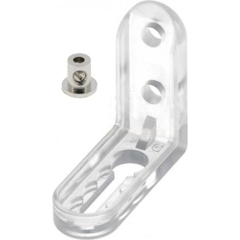 Cyclingcolors – Équerre de guidage pour store intérieur en PVC translucide – Serre câble pour tension optimale – Dimensions 33 x 30mm – Entraxe 12mm