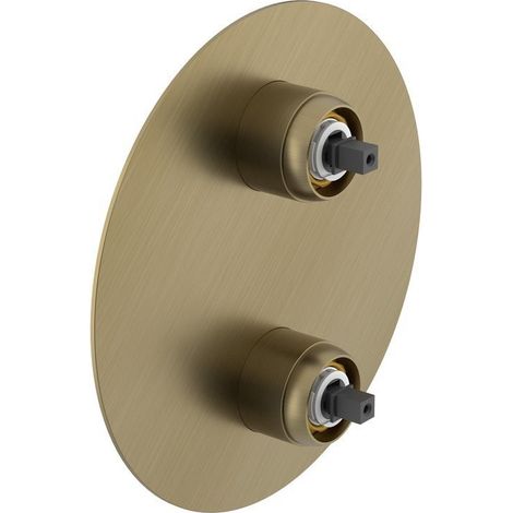 Corps de mitigeur de douche à encastrer ULTRAMIX, 2 sorties, interrupteur réglable, or mat (1/2)