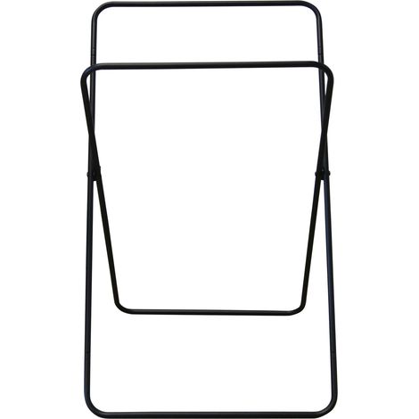 Porte-serviettes Minimalist en métal - 2 barres de penderie - 85x45x37cm - BOX & BEYOND (1/4)