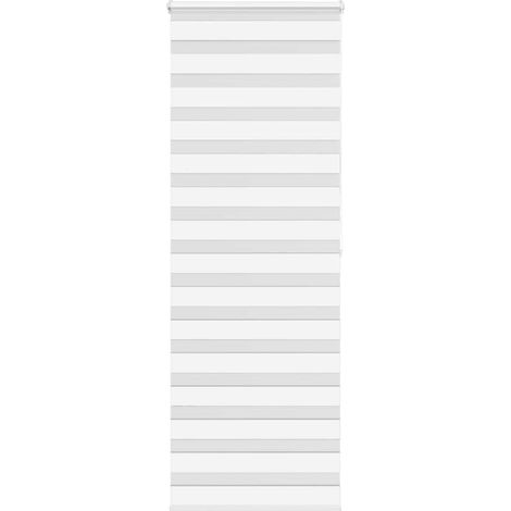 Doppelrollo Weiß 70x200 cm Stoffbreite 65,9 cm Polyester