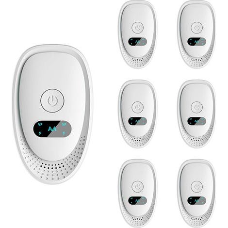 Répulsif Ultrason 6 Pcs - Anti Souris, Rats, Moustiques & Araignées Répulsif Électronique Multifonction pour Fourmis, Cafards et Chauves-Souris Plug-in Ultrasonique 360° (1/5)