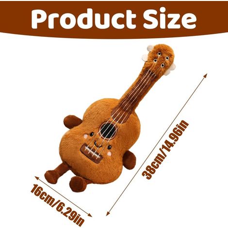 JeiibrZui Peluche Gâteau d'Anniversaire Musicale - Coussin Gâteau en Peluche Douce avec Mélodie d'Anniversaire et Bougies - Cadeau Idéal pour les (1/5)