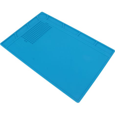 Tapis de soudure bleu en silicone isolant thermique, antidérapant et résistant à la corrosion pour téléphone et PC (1/5)