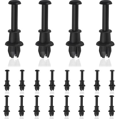 20 Pièces Clips pour Étagère de Coffre de Voiture, Clips D'Étagère Colis De Coffre Voiture Clip De Coffre Clips De Fixation Pour Étagère Arrière, Clip D'étagère de Colis Clip de Corde, noir (1/5)