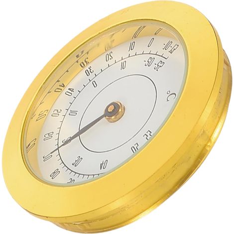 Thermomètre Incrusté à Aiguille pour Boîte à Guitare et Boîte à Cigares, Alliage Léger et Haute Précision, pour Décoration Intérieure (1/5)
