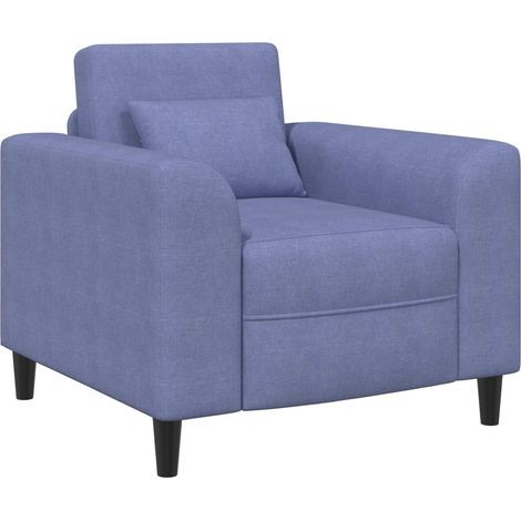 Sillón Azul jeans Tela vidaXL (1/5)