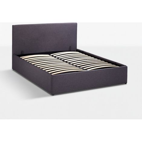 Llb Living Life Bed – Lit coffre 120x190 cm avec sommier à lattes – Tissu haute qualité – Structure en bois FSC – Accès facile au grand coffre de rangement (1/5)