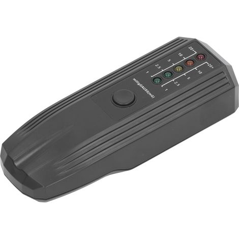 Testeur de force électromotrice (FEM) avec indicateur LED couleur, détecteur de rayonnement électromagnétique, 50-60 Hz, noir (1/5)