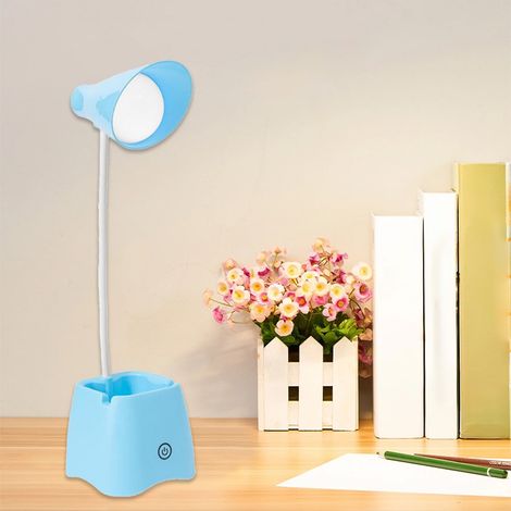 Diese per USB aufladbare LED-Schreibtischlampe schont Ihre Augen und eignet sich zum Lesen, Lernen und Arbeiten. Sie verfügt über eine einstellbare Helligkeit, einen flexiblen Arm und eine stabile Kle