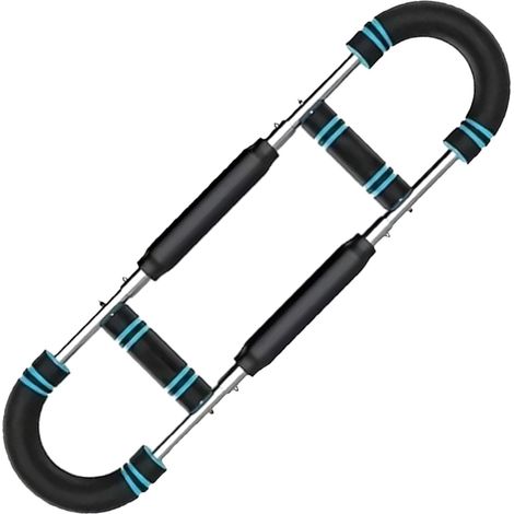 Barre De Musculation Pour Pectoraux - Résistance Réglable 60 À 110 Lb - Design Torsionnable Avec Bras Détachables - Pour Entraînement Maison - 1 Pièce (1/5)