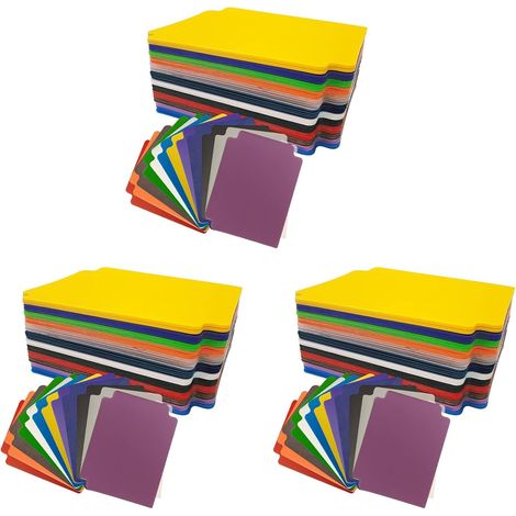 Diviseurs de Cartes à Collectionner, 180Pcs Séparateurs de Pages de Cartes Multicolores, Cartes de Séparateur de Cartes Givrées, pour Cartes de Jeux de Bureau (1/4)