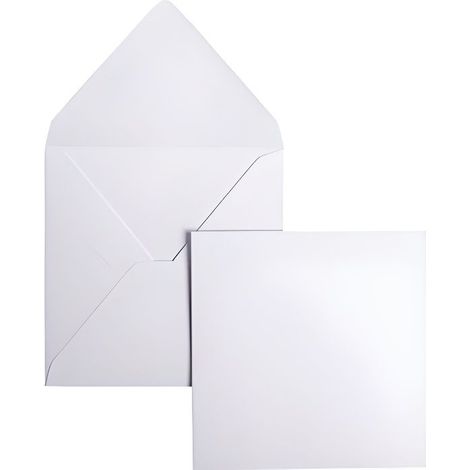 Enveloppe pollen 14x14 120g blanc - Paquet de 20