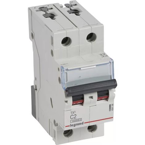 Leitungsschutzschalter 2P C 2A 10kA AC S312 TX3 Legrand 404198