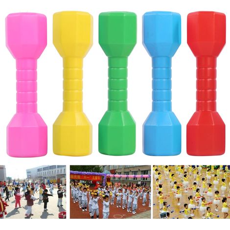 10-teiliges Hantel-Spielzeug für Kinder, pädagogisches Fitnessgerät für Babys und Eltern.