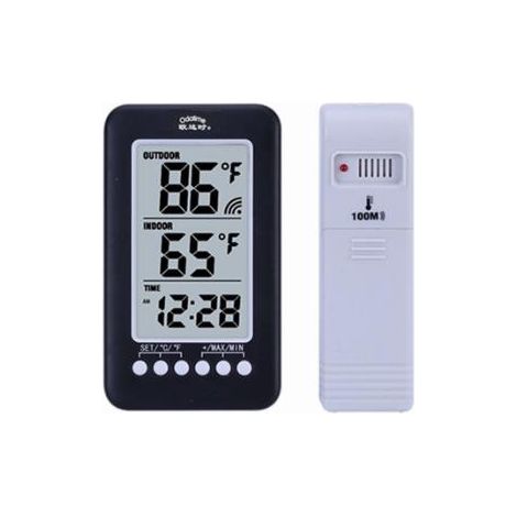 RGE Thermomètre intérieur LCD ℃ / ℉ Digital sans fil Thermomètre intérieur/extérieur Horloge Thermomètre Thermomètre Thermomètre Horloge Thermomètre avec émetteur (1/4)