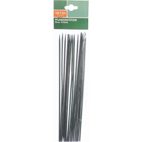 Siena Garden Pflanzstab grün 30 cm - 15 Stück Pflanzenstütze (1/2)