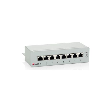 Equip 227369 PatchPanel (Tisch-/ Wandgerät) 8-Port Cat.6 geschirmt