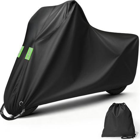 Funda impermeable para motocicleta, ideal para exteriores, para invierno, resistente a arañazos y polvo, para motocross, scooters, bicicletas eléctricas y bicicletas de montaña. (245 cm x 105 cm x 125 (1/5)