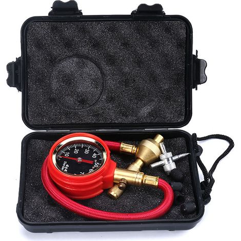 Jeffergarden ‌Gonfiatore pneumatici digitale‌ manometro pressione aria 0‑70psi tubo 30cm per auto (1/5)