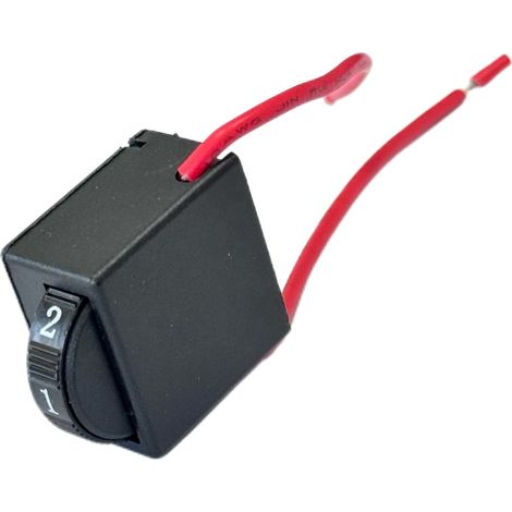 Trade-Shop Soft Start Regler 6 Stufen 220–250V 12A Motorregler Steuerung Drehzahlregler für Winkelschleifer Elektrowerkzeuge mit 2 Kabeln