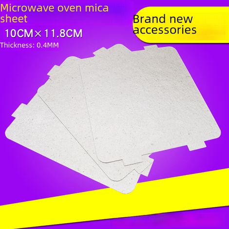 Plaque De Mica Pour Four À Micro-ondes - Résistante Haute Température - Compatible Multi-Marques - Découpable Sur Mesure - Lot De 1 (1/2)