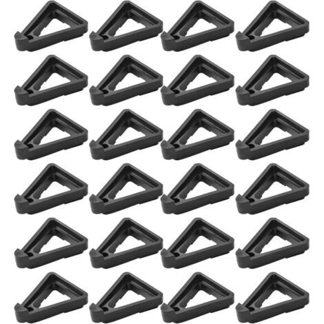 Lot de 24 supports de pot de fleurs en plastique invisibles, pour pots de fleurs, outils de jardin, triangulaires, respirants, e (1/4)