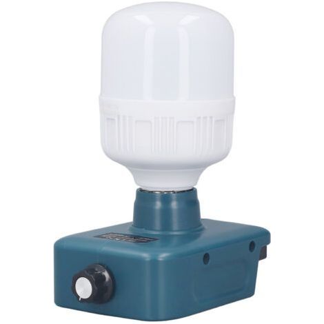 Ampoule de travail alimentée par batterie E27 LED à luminosité réglable pour 18V BL1815 BL1820 BL1830 BL1840 BL1850 BL1860 (1/5)