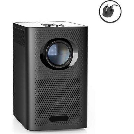 Vidéoprojecteur portable 1080p pour cinéma en plein air, modèle S30, version internationale avec prise britannique - Noir (1/4)