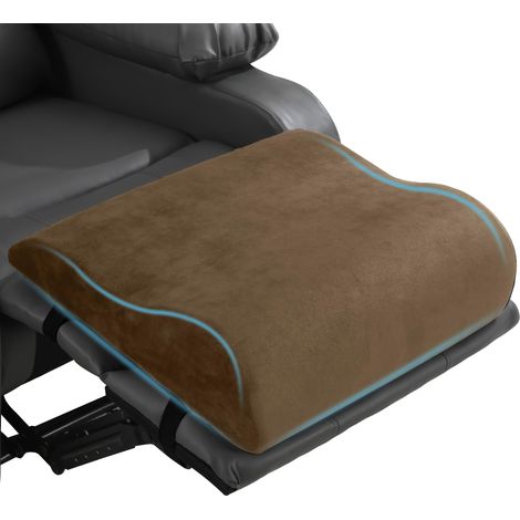 Coussin ergonomique de soutien des jambes pour canapés ou lits, avec une extension en forme de vague et un soutien lombaire. (1/5)
