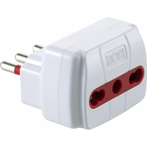 1PZ ROSI ADATTATORE SEMPLICE 10A-PRESA BIP CON LIMIT.