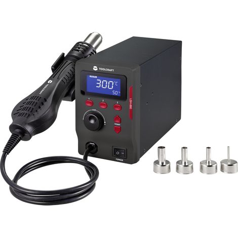 TOOLCRAFT LSH-880 Heißluftstation digital 800 W 100 - 500 °C (1/5)
