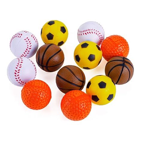 Chiwava Mousse de Caoutchouc Souple Chat Jouet Balle éponge balles de Sport Chaton Jouet interactif Couleur Assortie Balles à rapporter légères de couleurs assorties, jouets interactifs pour chaton d (1/5)