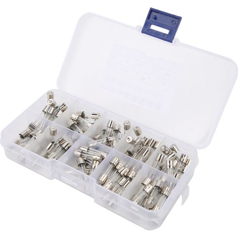 5x20mm 100 Stück Glassicherungen, flinke Glassicherungen, Sortiment zum Schutz von Stromkreisen (1/5)