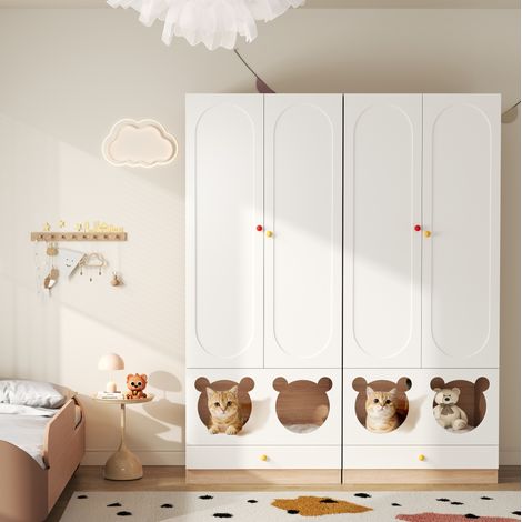 Armario infantil con perchero y zona mascota OKMYHOME (1/5)