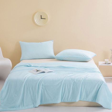 Couette Été - 150 x 200 cm - Coton Lavé - Pour Lit Queen - 1 Pièce (1/5)