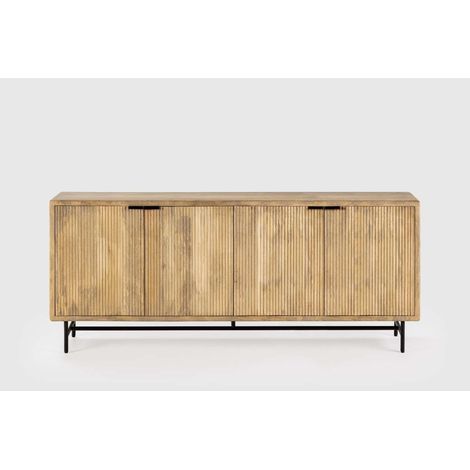 Aparador 4 puertas md-Michel acabado madera de mango, 190cm(ancho) 85cm(alto) 40cm(largo) (1/4)